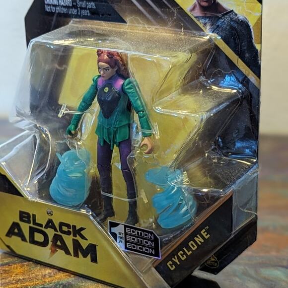 DC Comics - Black Adam - Cyclone - 4" Action Figure - Spin Master New Rare - Picture 3 of 5